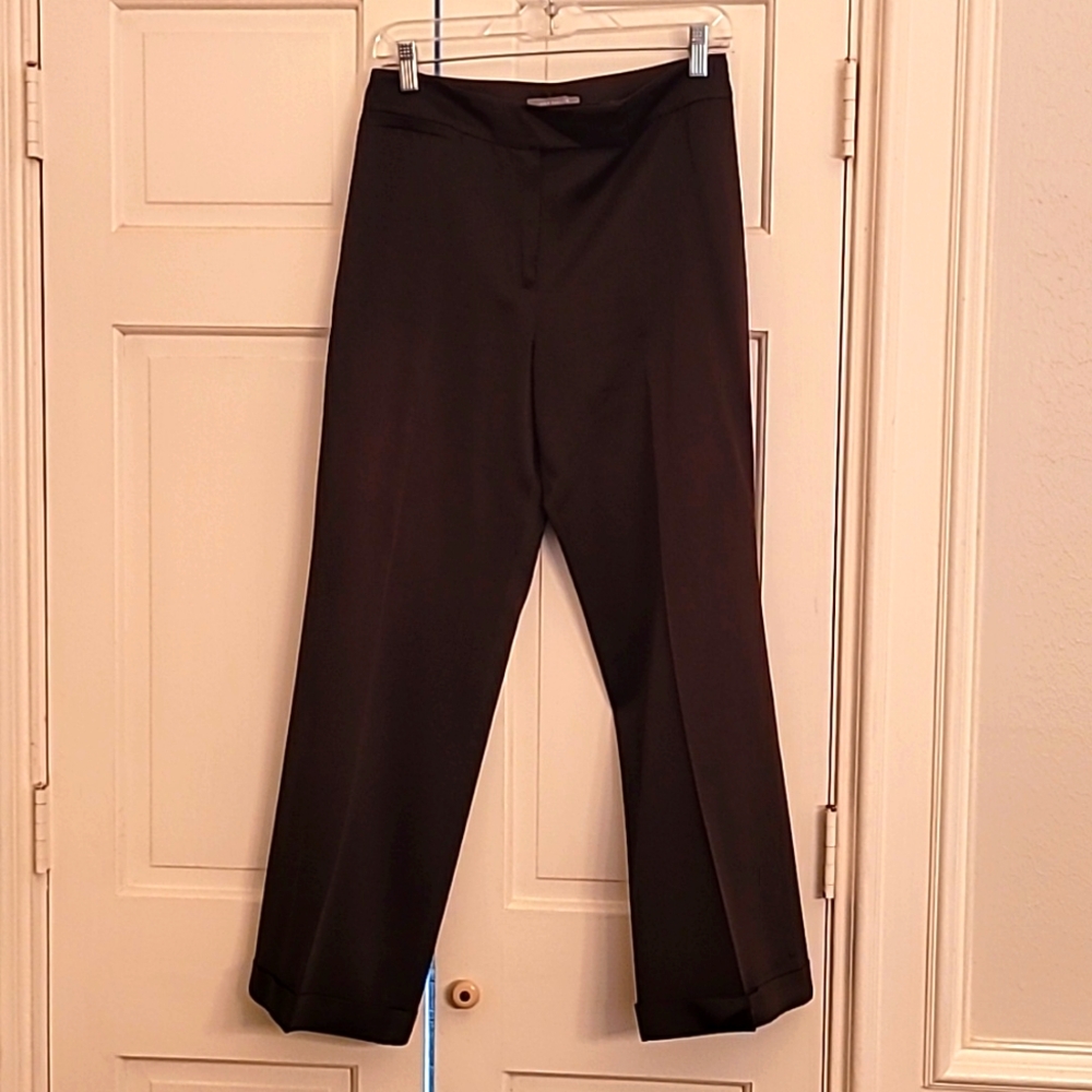 Chocolate satin trousers